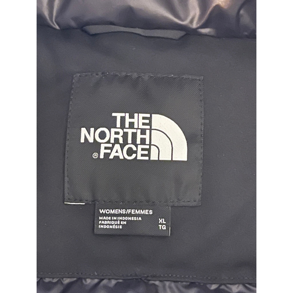 The North Face Arctic Bomber Jacket Womens XL Black Faux Fur Hood NWOT - Picture 10 of 12